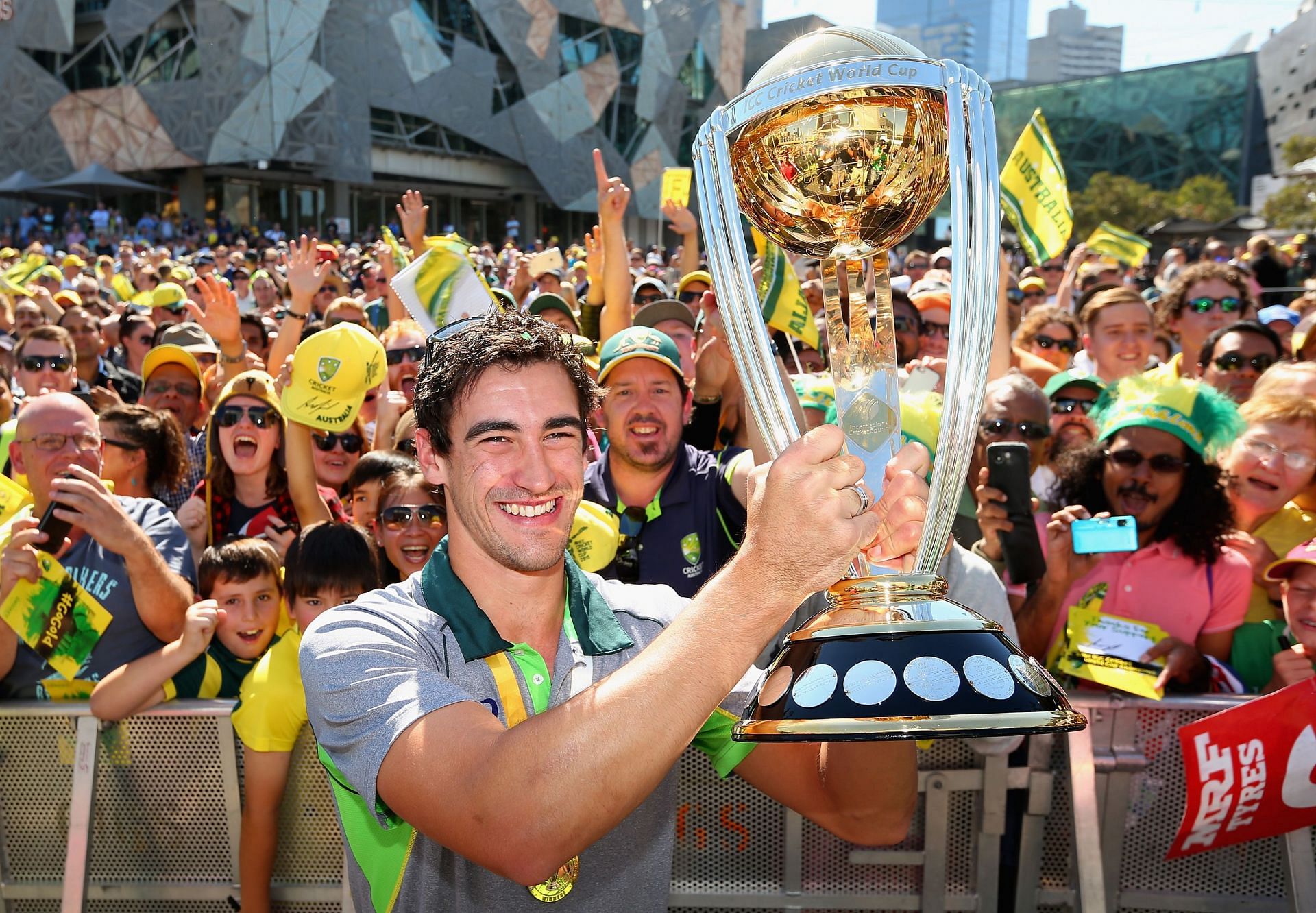 Australia Celebrate Winning 2015 ICC Cricket World Cup