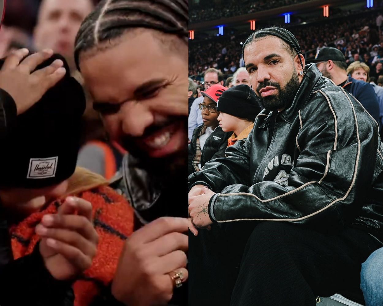 Rapper Drake rocks vintage Avirex jacket