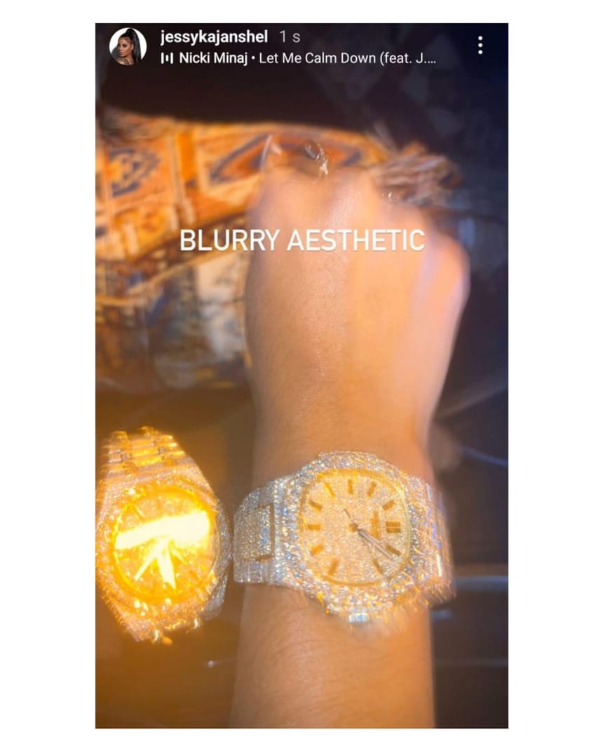 James Harden’s girlfriend Jessyka Janshel flexes $4,900 diamond watch