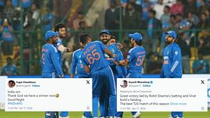 "Box office stuff at Bengaluru" - Twitterati go wild as Team India complete series whitewash over Afghanistan with a thrilling win