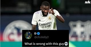 "This guy is a menace", "Must be stopped" - Fans react as moment involving Antonio Rudiger in Real Madrid's win over Atletico comes to light