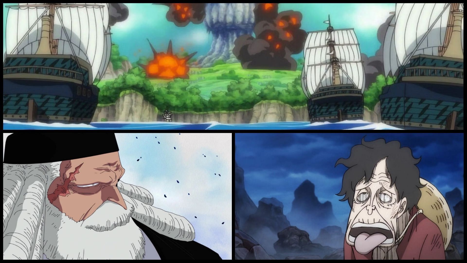 Chaos breaks out on Egghead Island in One Piece chapter 1104 (Images via Toei Animation)