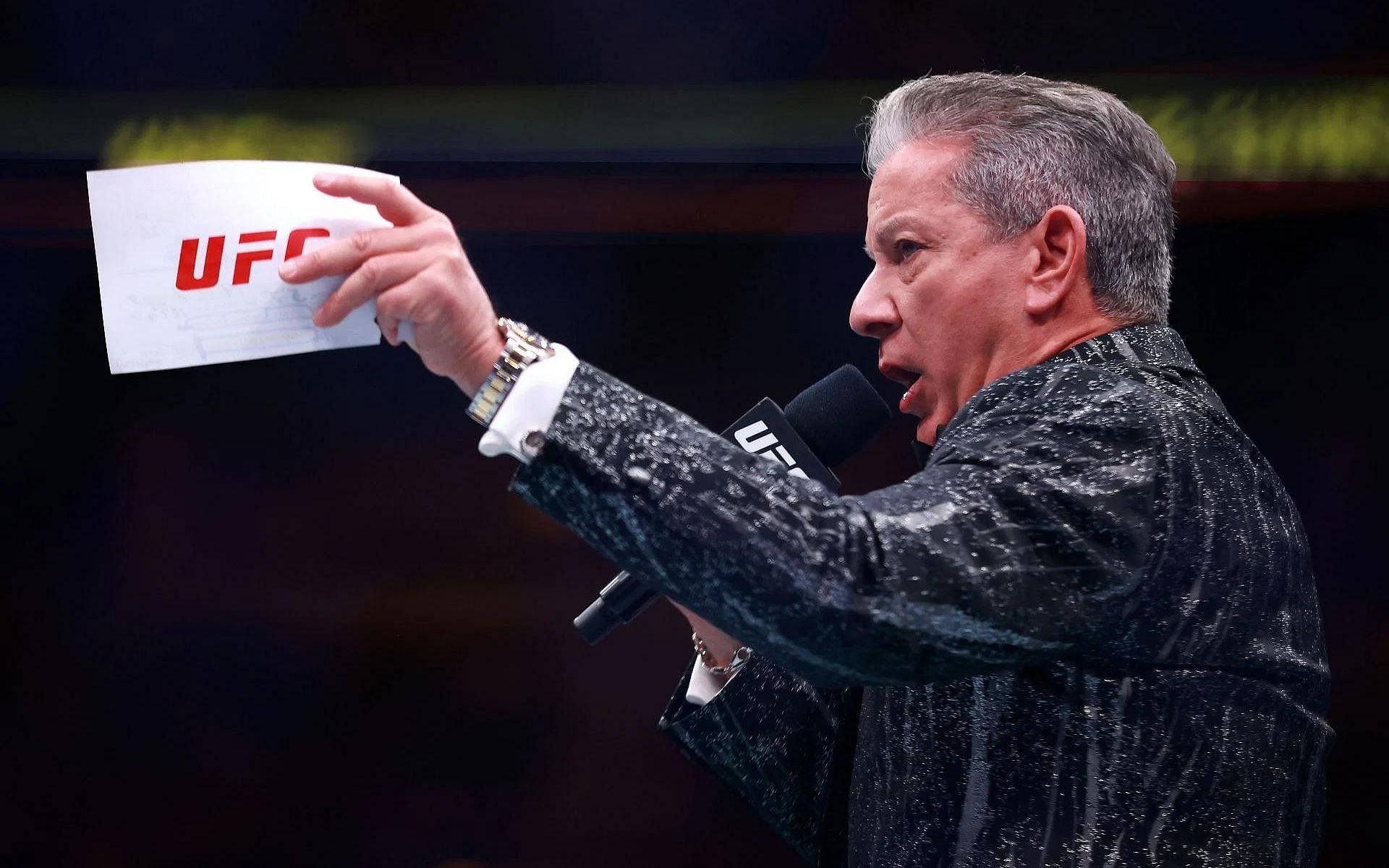 UFC announcer Bruce Buffer at UFC 297