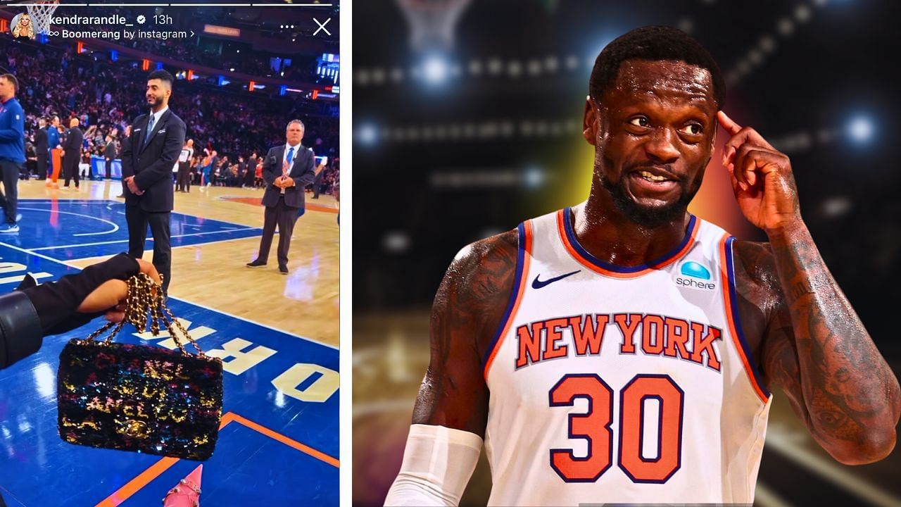 Julius Randle&rsquo;s wife Kendra flaunts $10,086 Chanel bag during Knicks-Bulls game