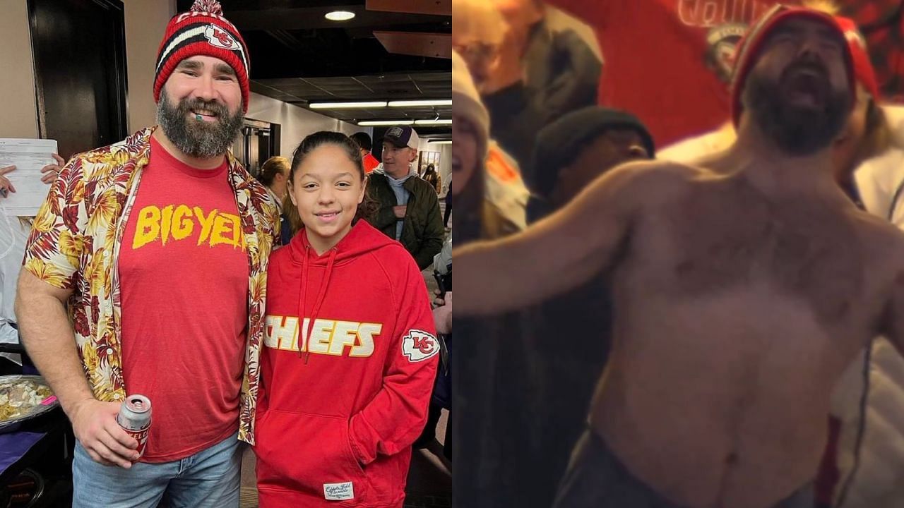 Jason Kelce stuns fans with calm appearance at Chiefs