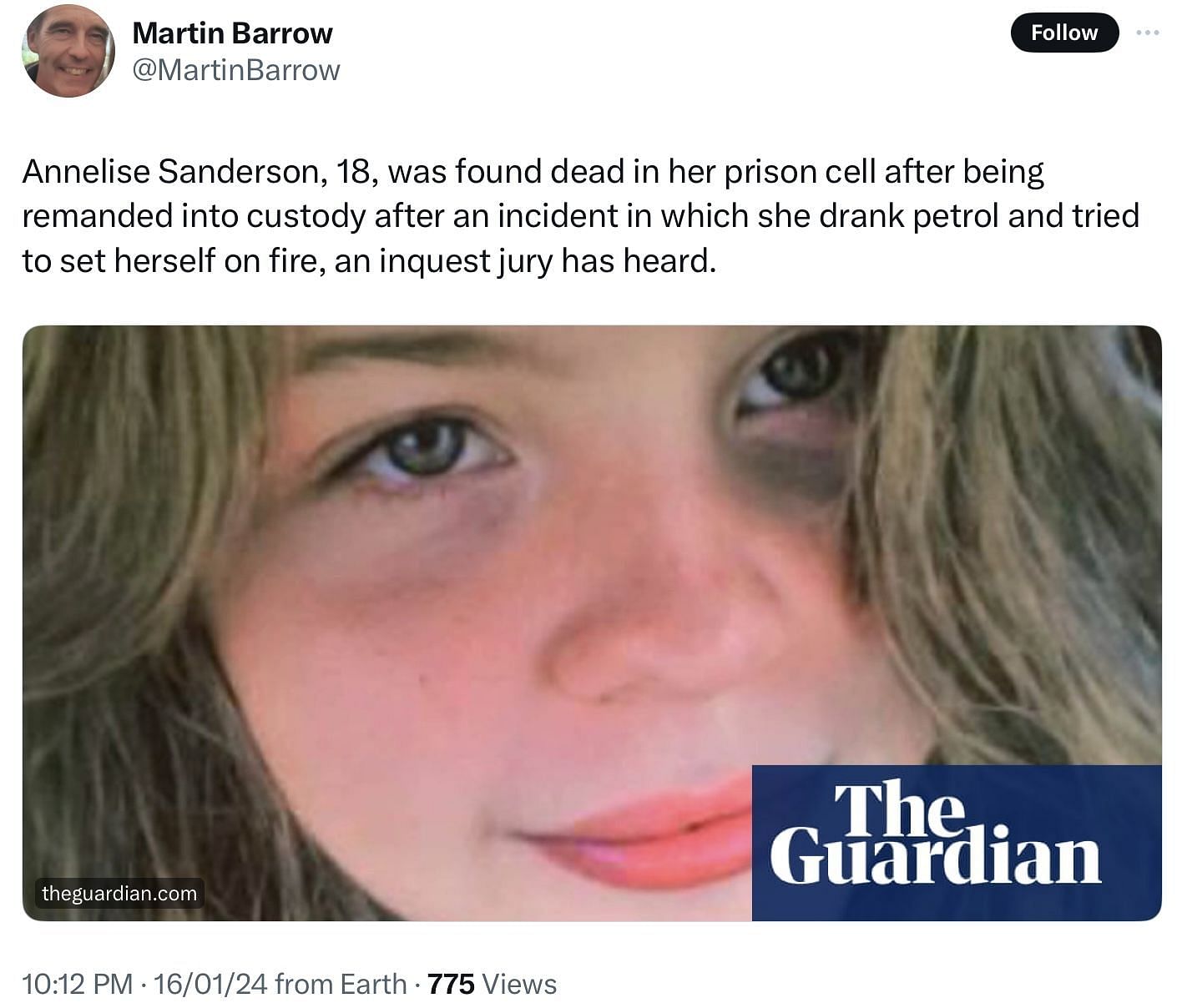 Who Was Annelise Sanderson 18 Year Old Inmate Found Dead In Prison