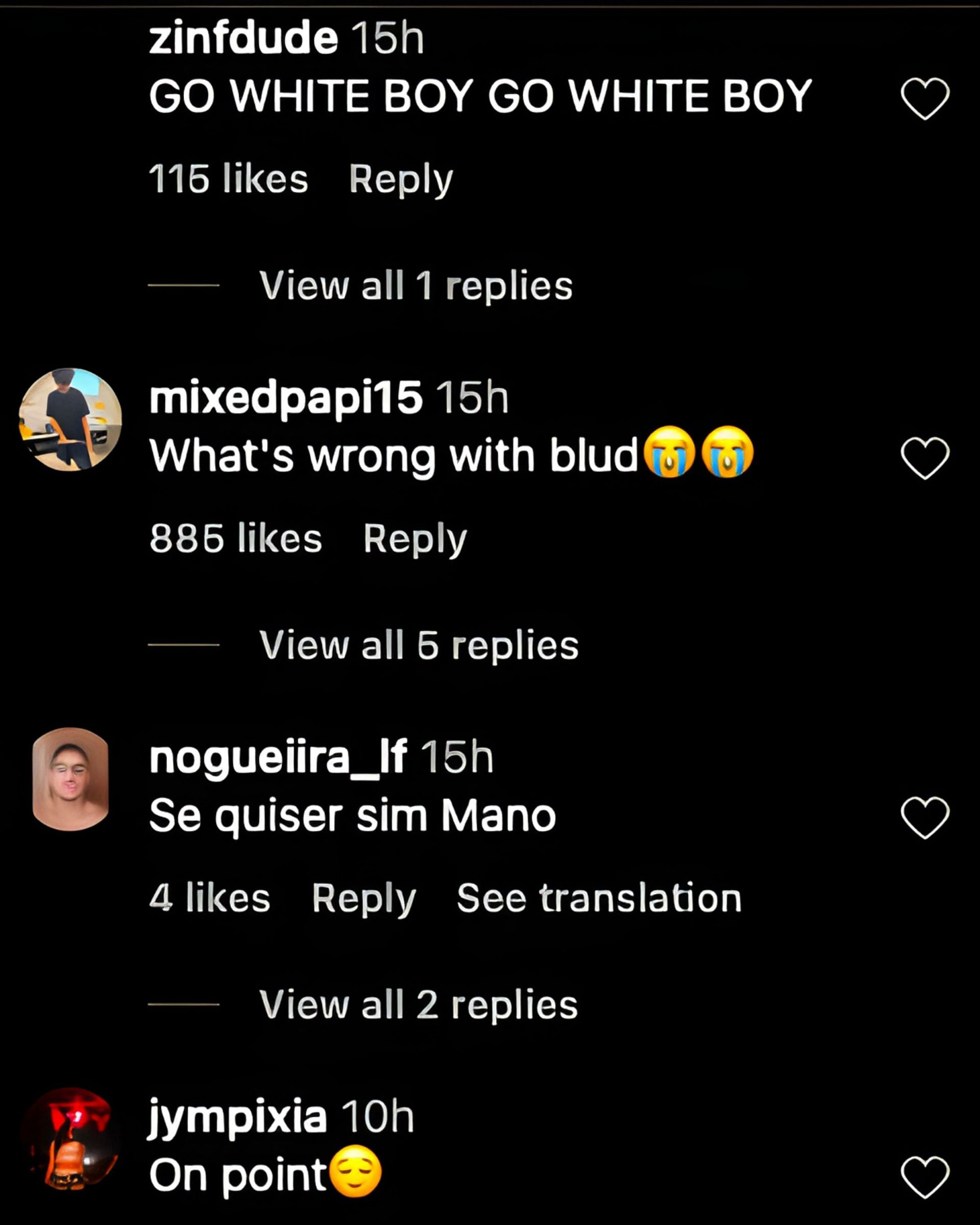 Shaq&#039;s IG Post comments