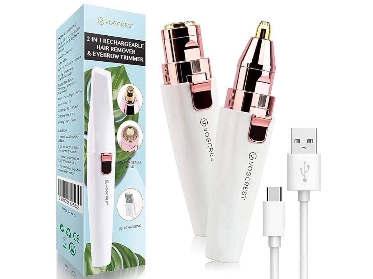 VG VOGCREST Women&#039;s Eyebrow Trimmer &amp; Facial Hair Remover (Image via amazon.com)