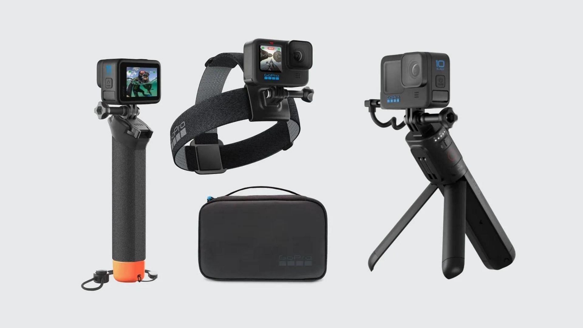 Travel accessories for the GoPro Hero cameras (Image via GoPro)