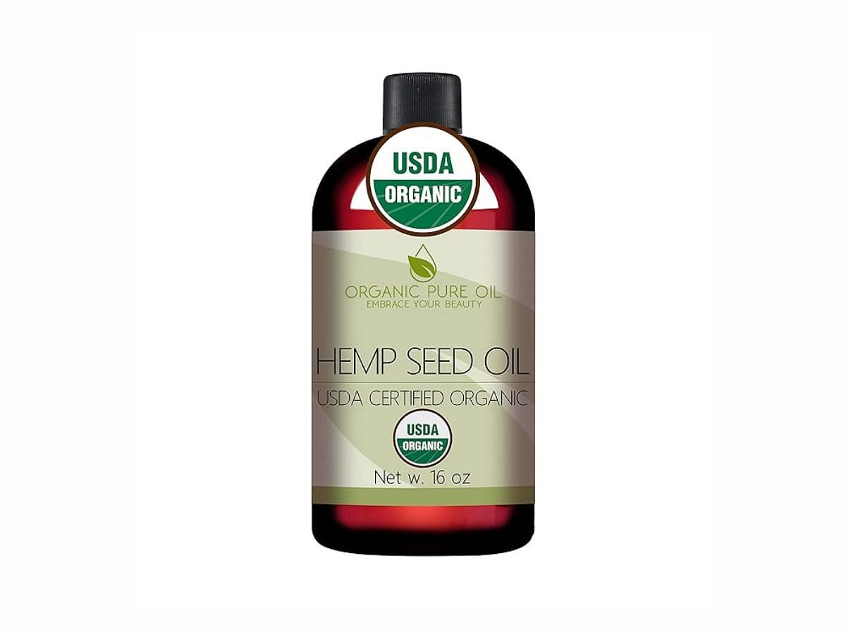 Organic Pure Oil&#039;s Hemp Seed Oil (Image via Amazon)