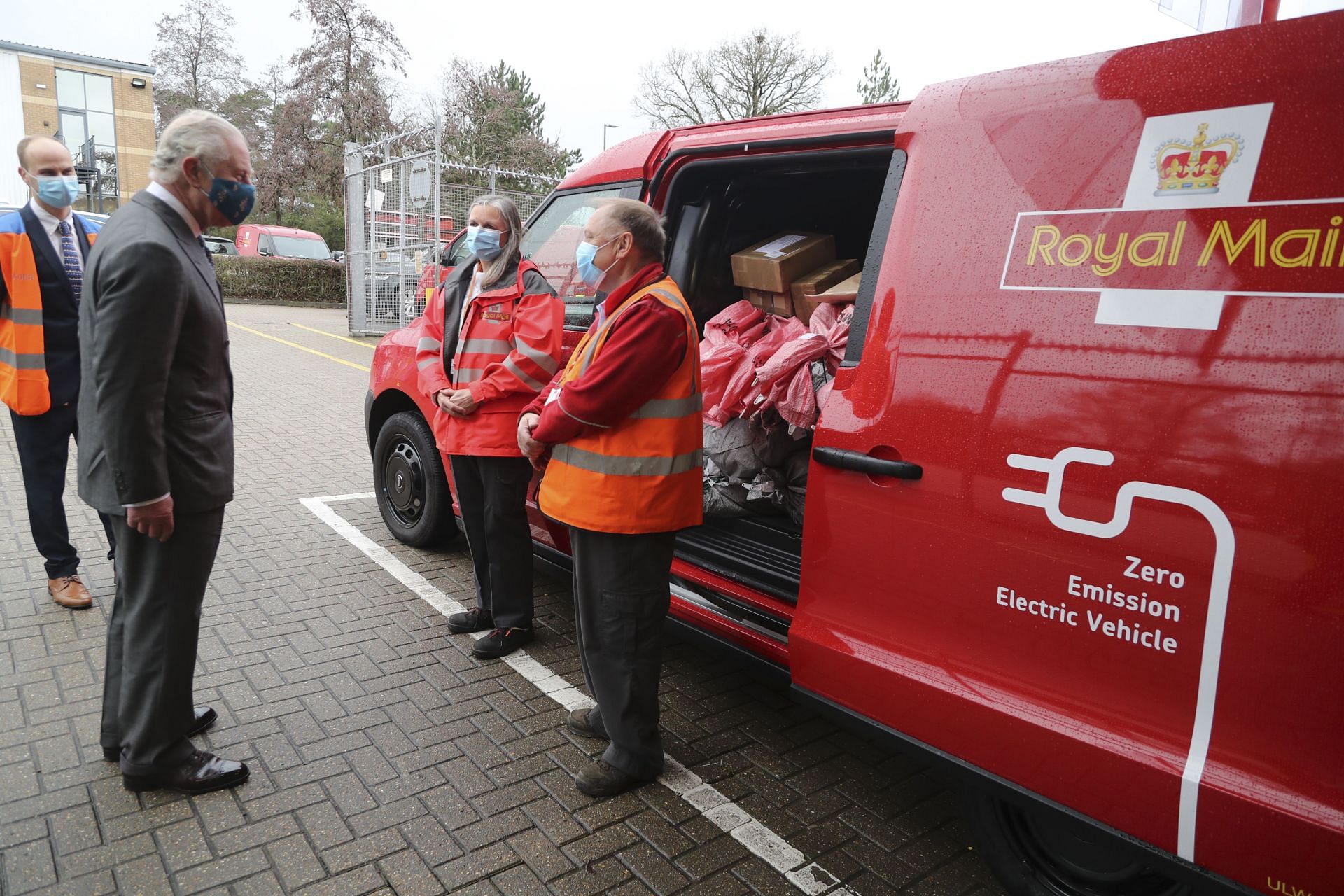 The Prince Of Wales Visits The Royal Mail&#039;s Delivery Office And Corinum Museum (Image via Getty)