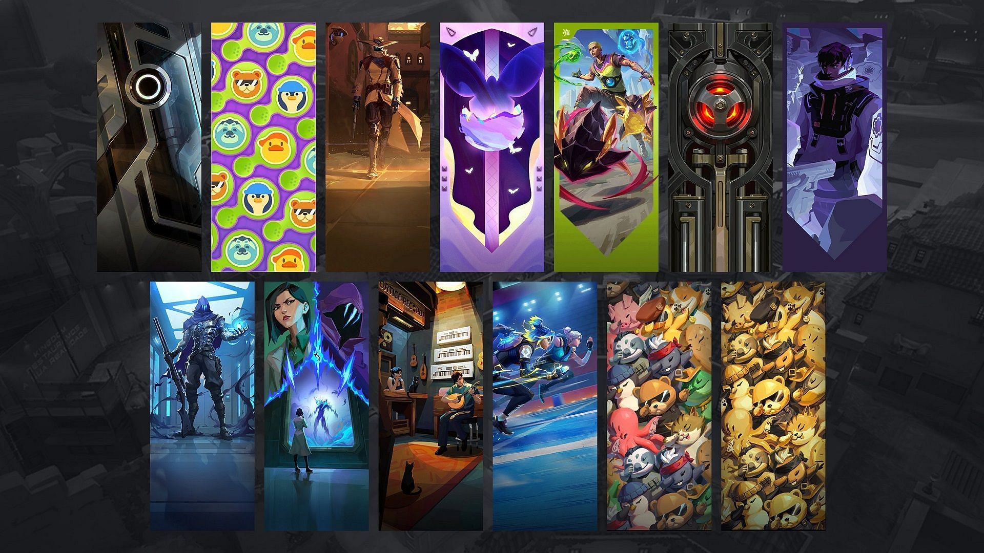 All the available player cards in the current Battlepass (Image via @ValorLeaks/X)