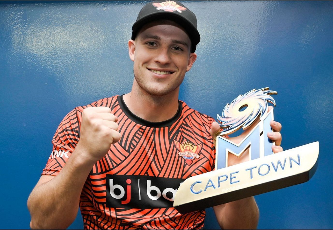 Jordan Hermann won the PoTM against MI Cape Town (credits: SunrisersEC)