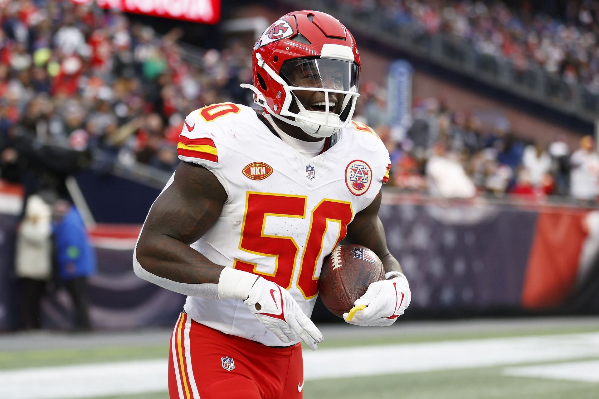 Willie Gay during Kansas City Chiefs vs. New England Patriots