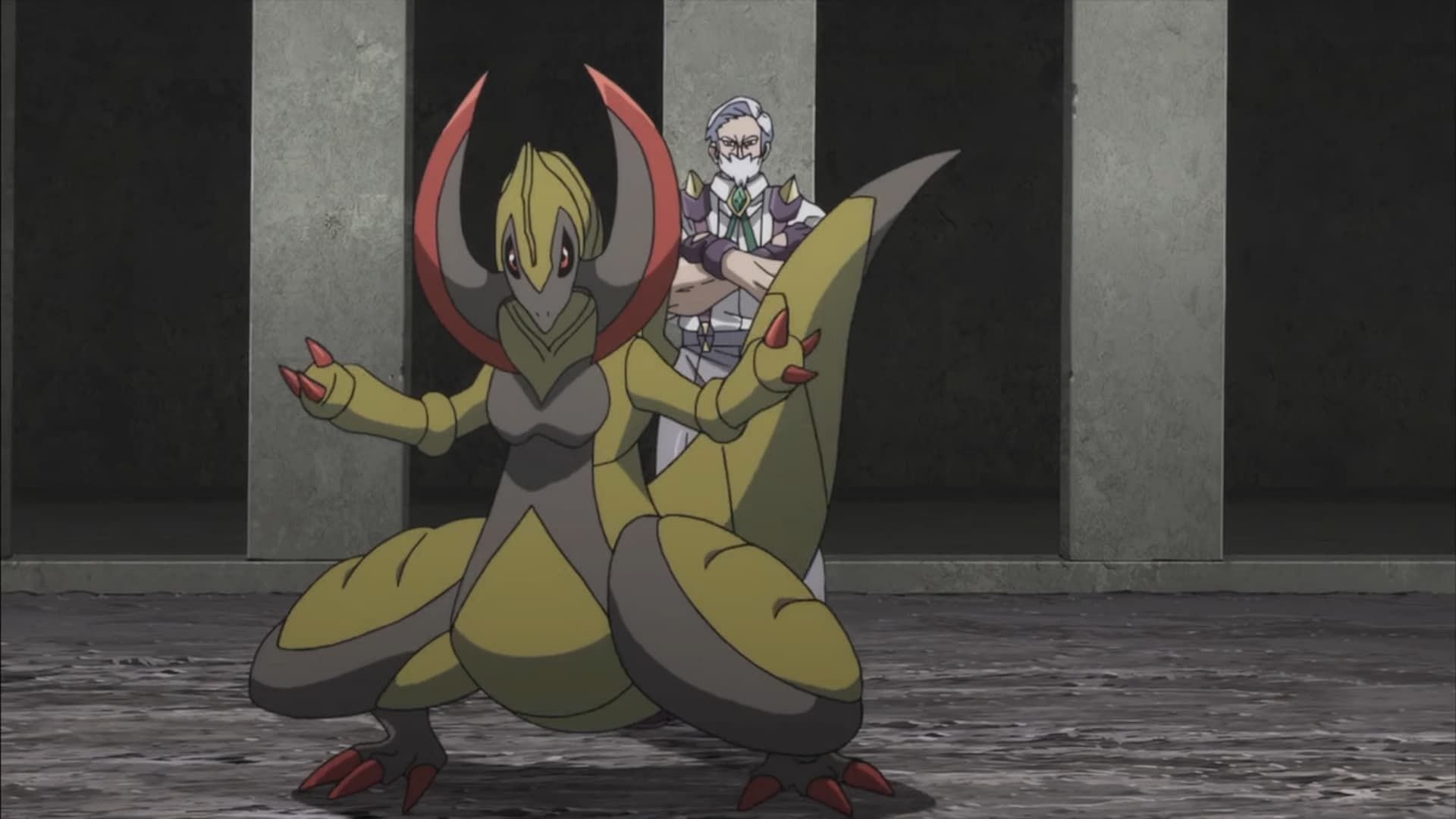 Haxorus from Pokemon Black and White in the anime (image via The Pokemon Company)