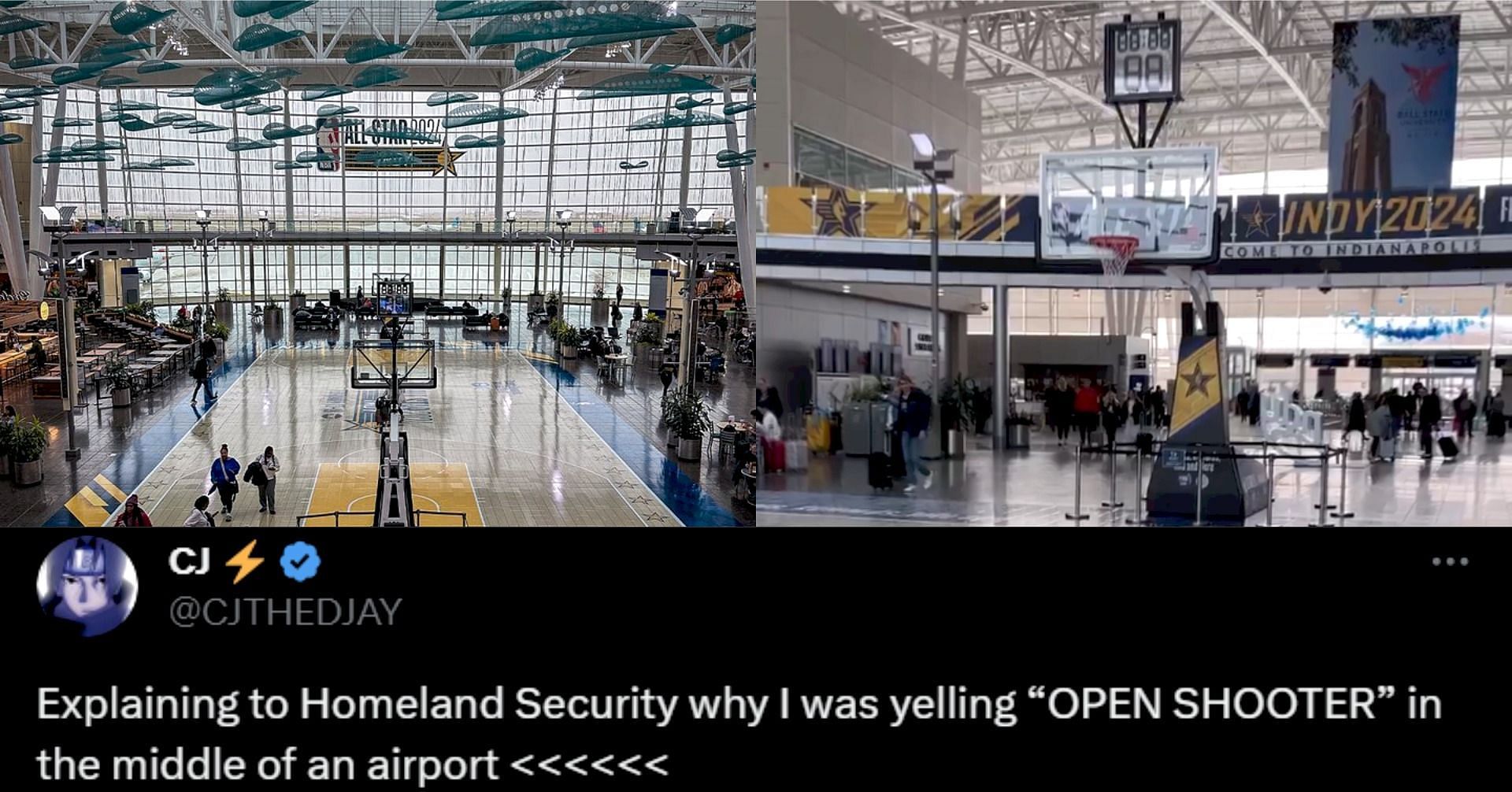 NBA fans turn in hysterical reactions as 2024 All-Star host Indianapolis unveils full-length airport court