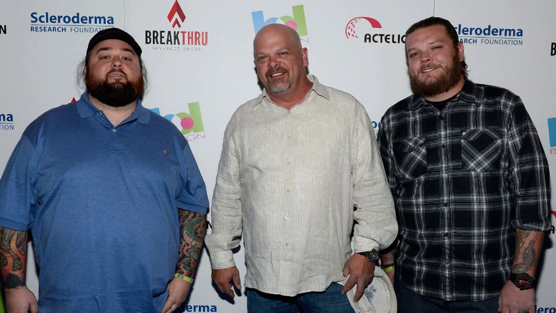 Rick Harrison and his sons attending Scleroderma Research Foundations