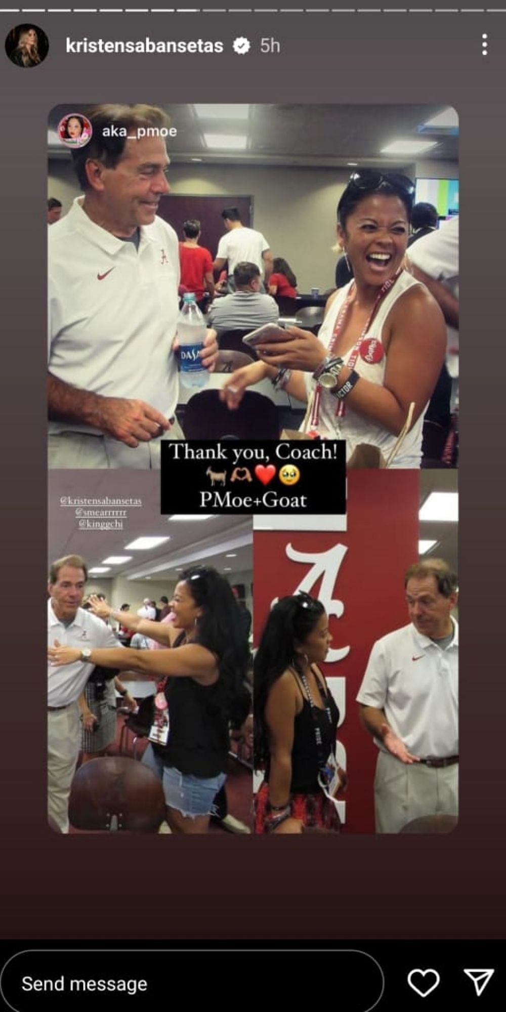 Penny Moore&#039;s tribute to Nick Saban