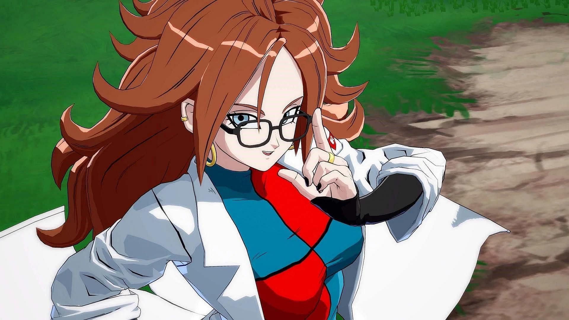 Android 21 as shown in the FigtherZ video game (Image via Arc System Works)