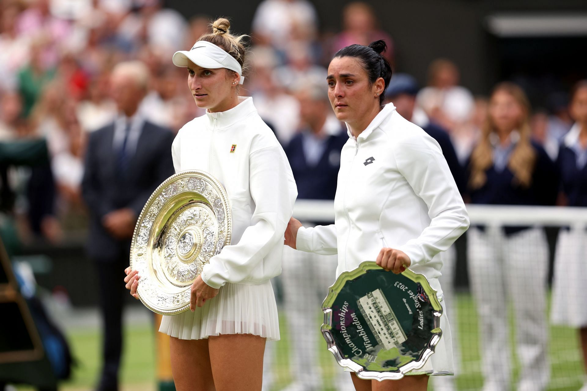 Marketa Vondrousova defeated Ons Jabeur in the Wimbledon 2023 final