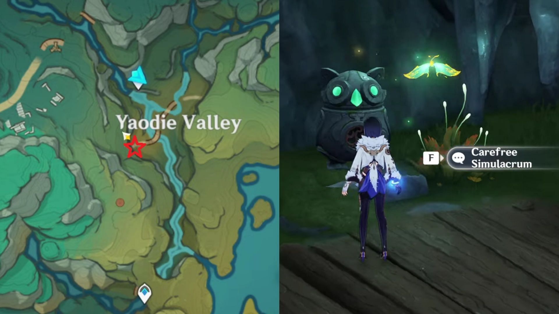 Head inside the cave in Yaodie Valley (Image via HoYoverse)