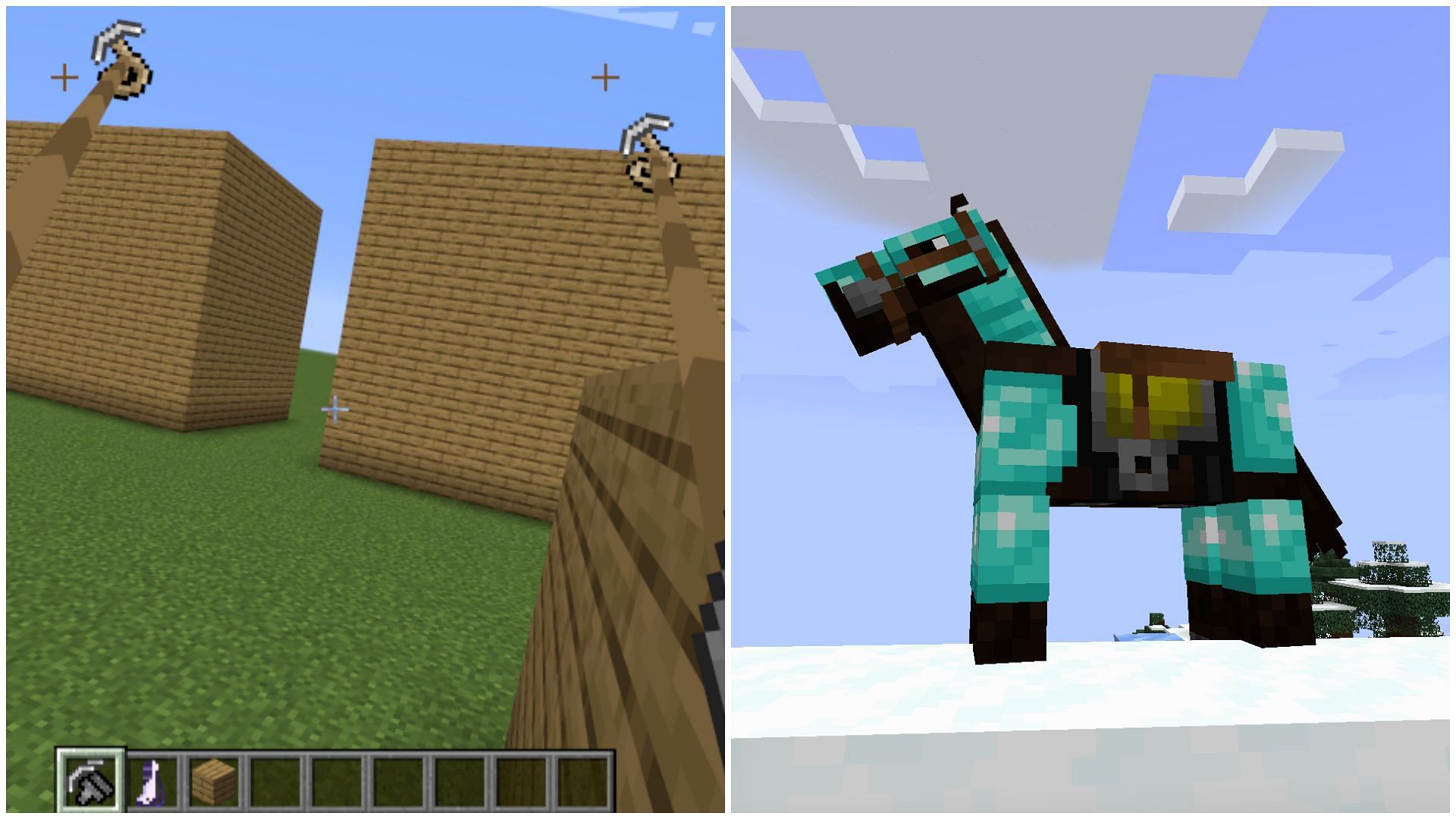 There are many means of transportation in the game (Image via Mojang)