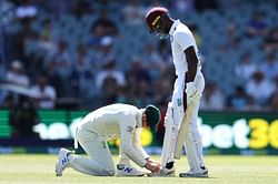 [Watch] Steve Smith ties Shamar Joseph’s shoelaces on Day 3 of AUS vs WI 1st Test