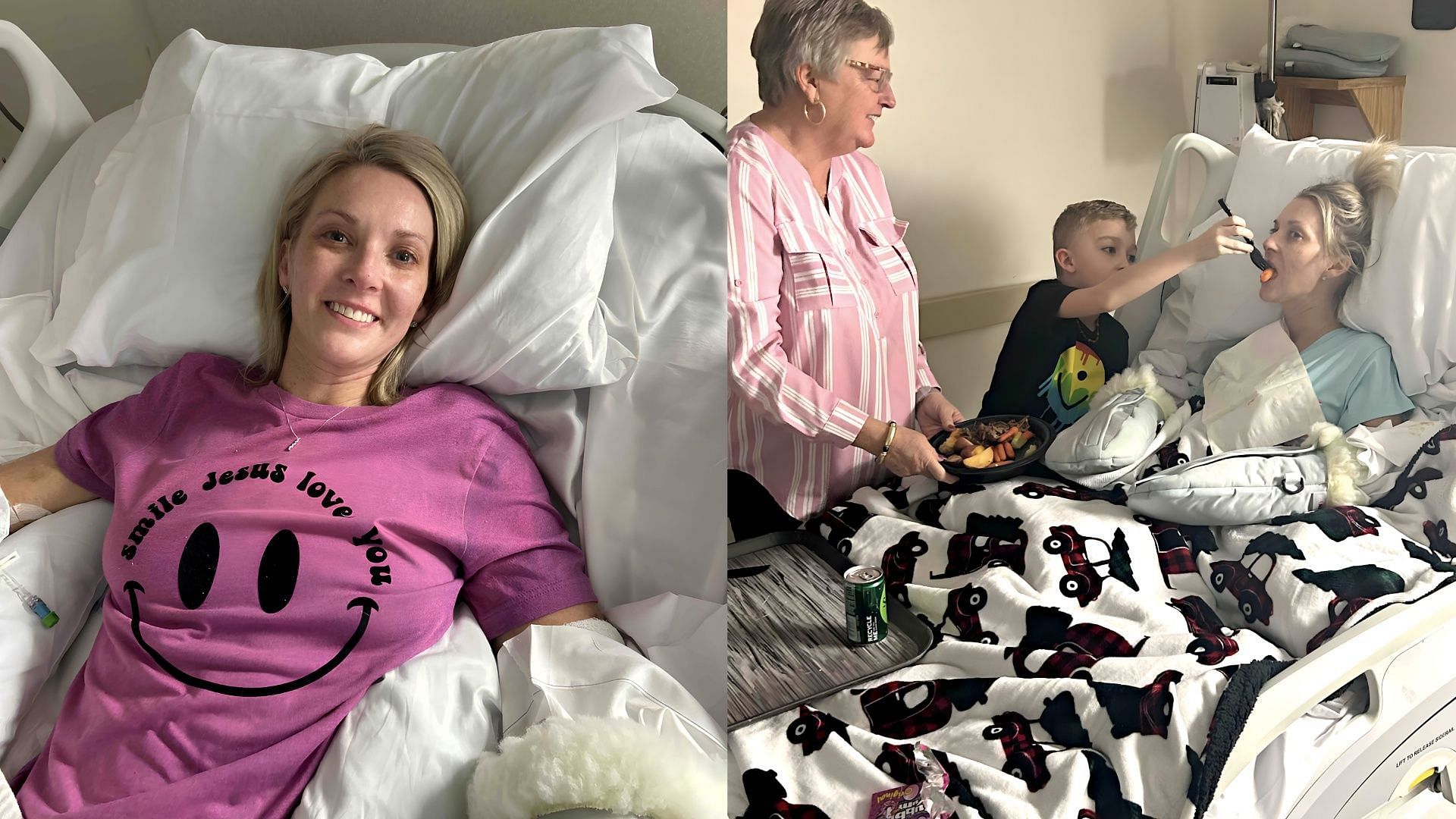 Kentucky nurse Cindy Mullins had to have all four of her limbs amputated due to a kidney stone infection. (Image via GoFundMe)