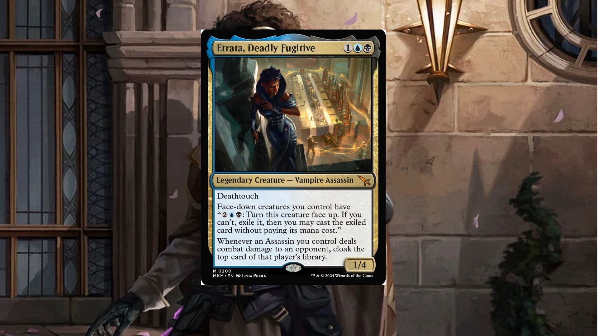 Etrata, Deadly Fugitive in MTG (Image via Wizards of the Coast)