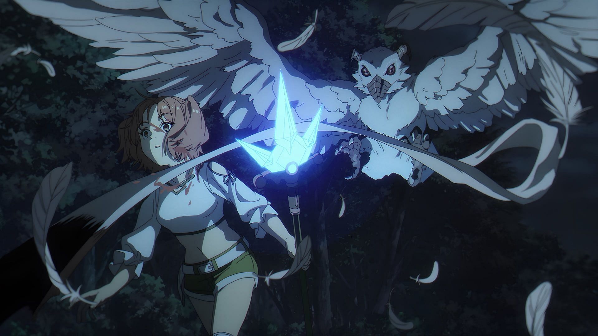 A monstrous bird attacks Kanne in Frieren: Beyond journey&#039;s End episode 18 (Image via Madhouse Studios)