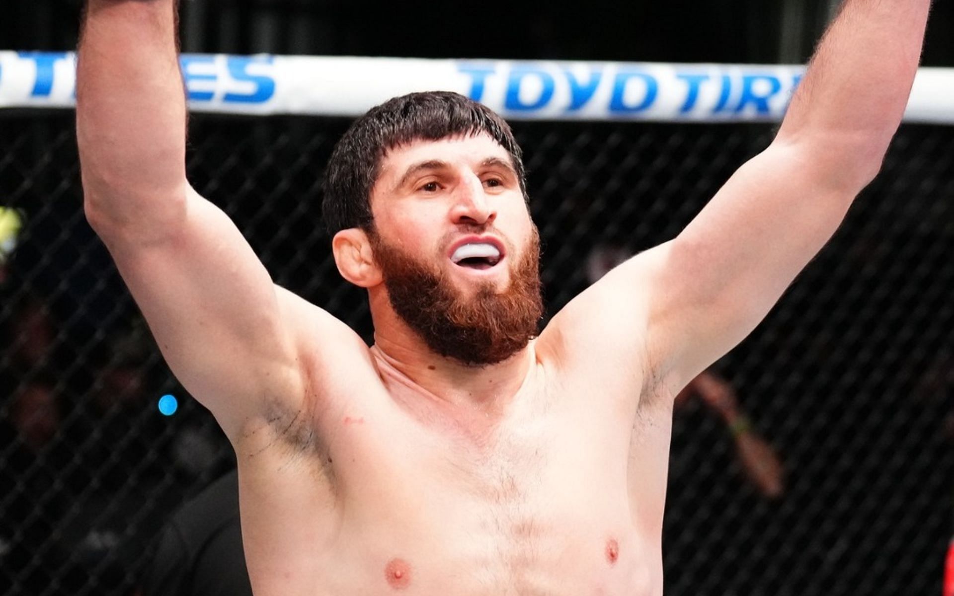 Following his big win last night, is Magomed Ankalaev in line for a title shot? [Image Credit: @ufc on Instagram]