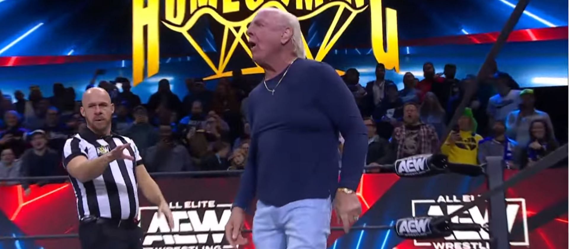 Ric Flair gets physical with a 32-year-old AEW star on Dynamite