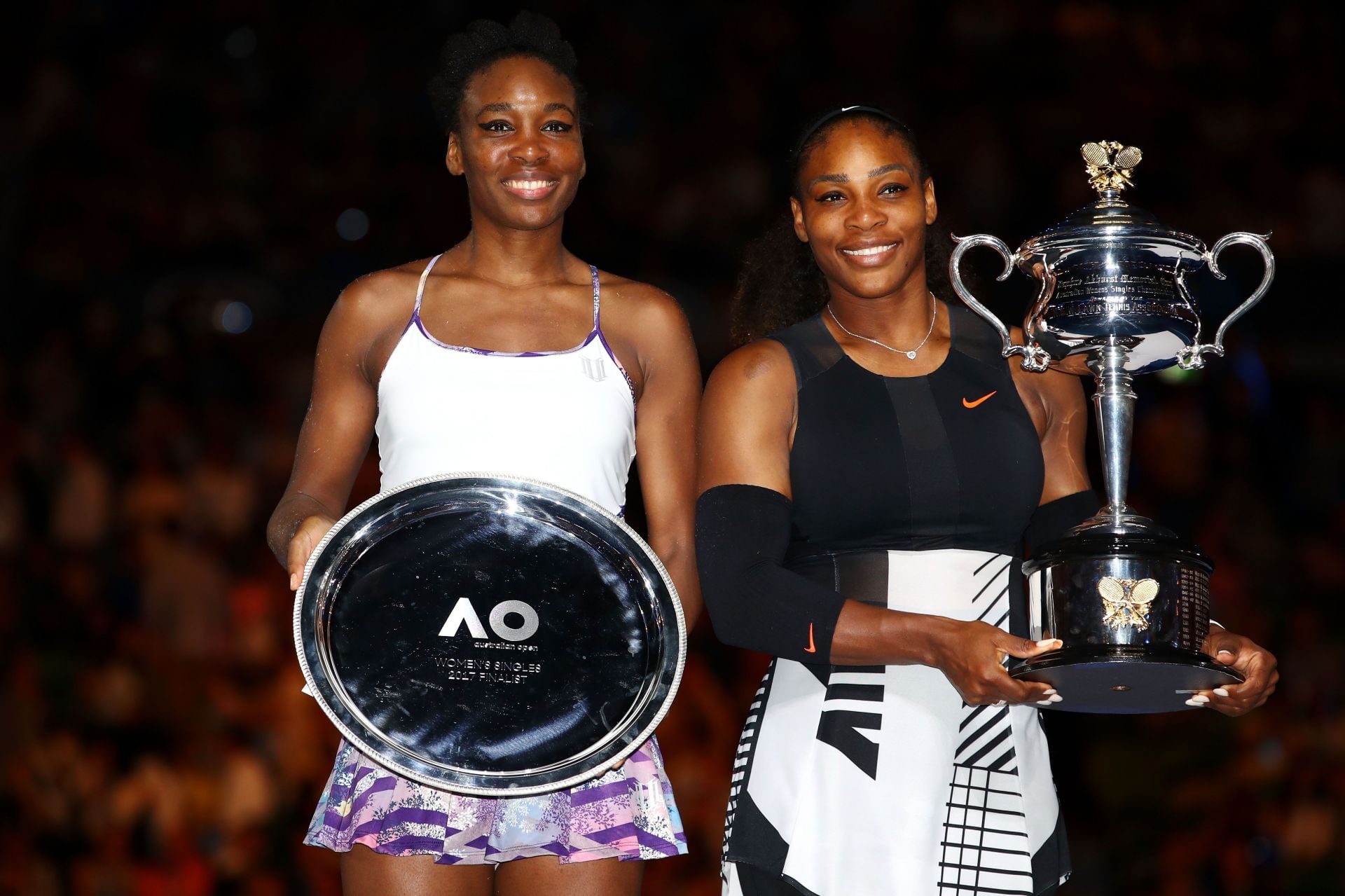 Venus and Serena Williams at the 2017 Australian Open