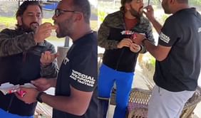[Watch] MS Dhoni celebrates a fan's birthday