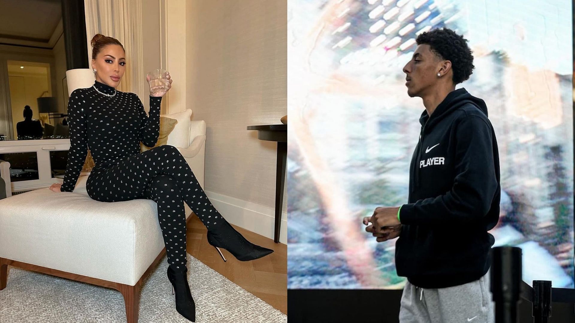 Larsa Pippen flexes Justin Pippen