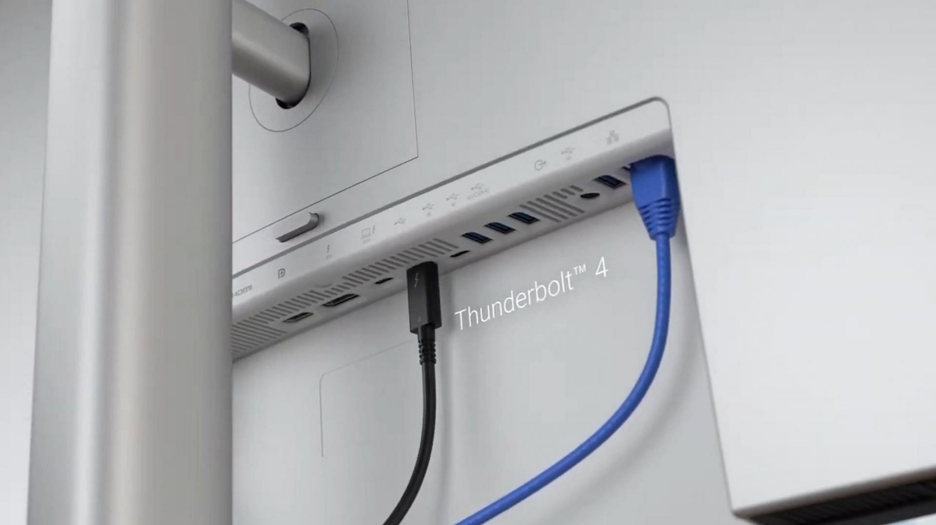 The monitors feature Thunderbolt 4 connectivity (Image via Dell)