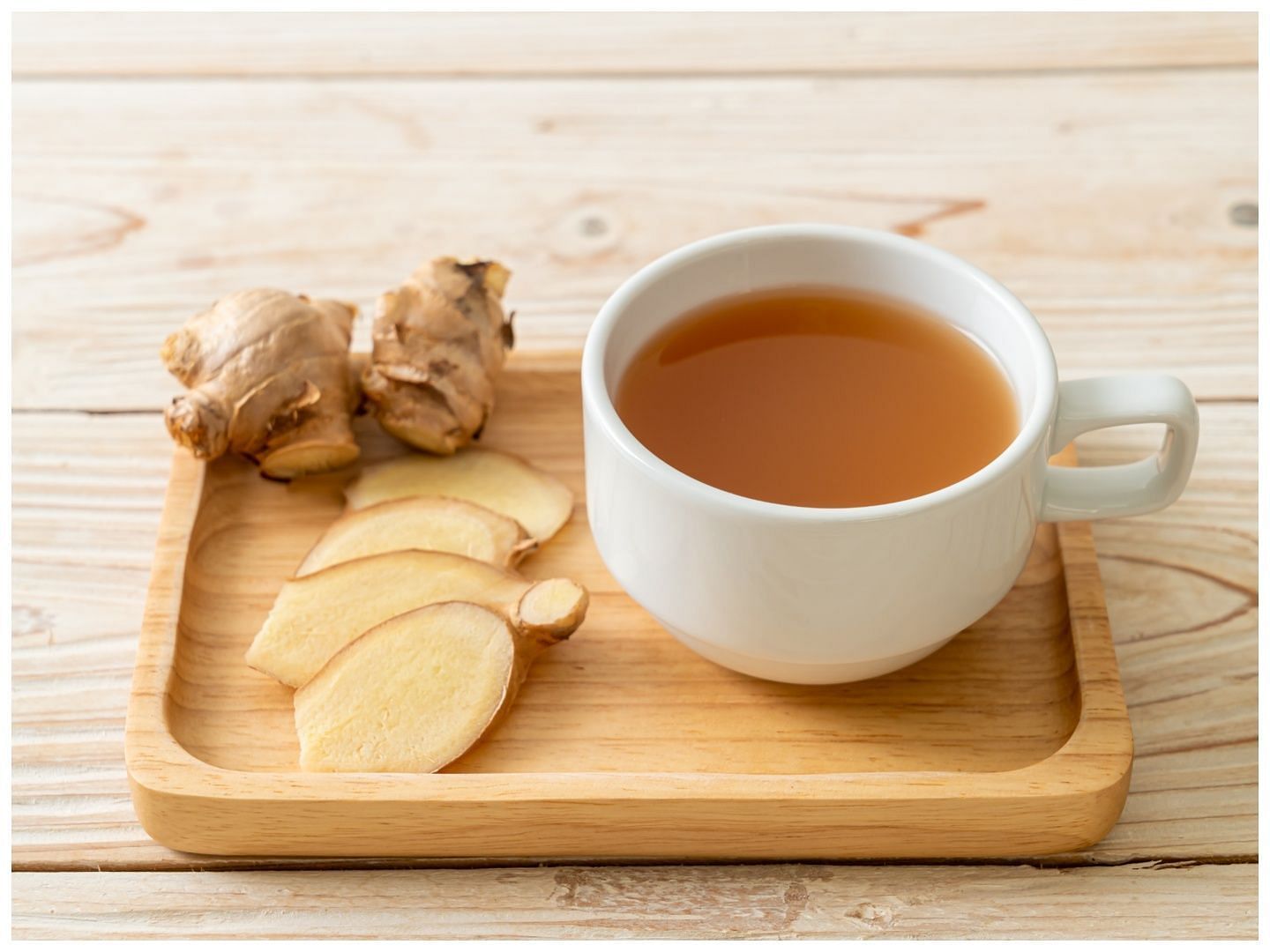 Which is better ginger tea or ginger water (Image via Vecteezy)