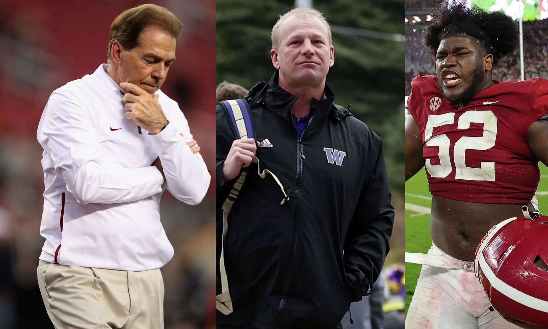 Nick Saban, Kalen DeBoer, Tyler Booker