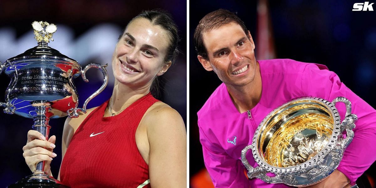 Aryna Sabalenka was compared with Rafael Nadal by a reporter during her press conference following Australian Open triumph