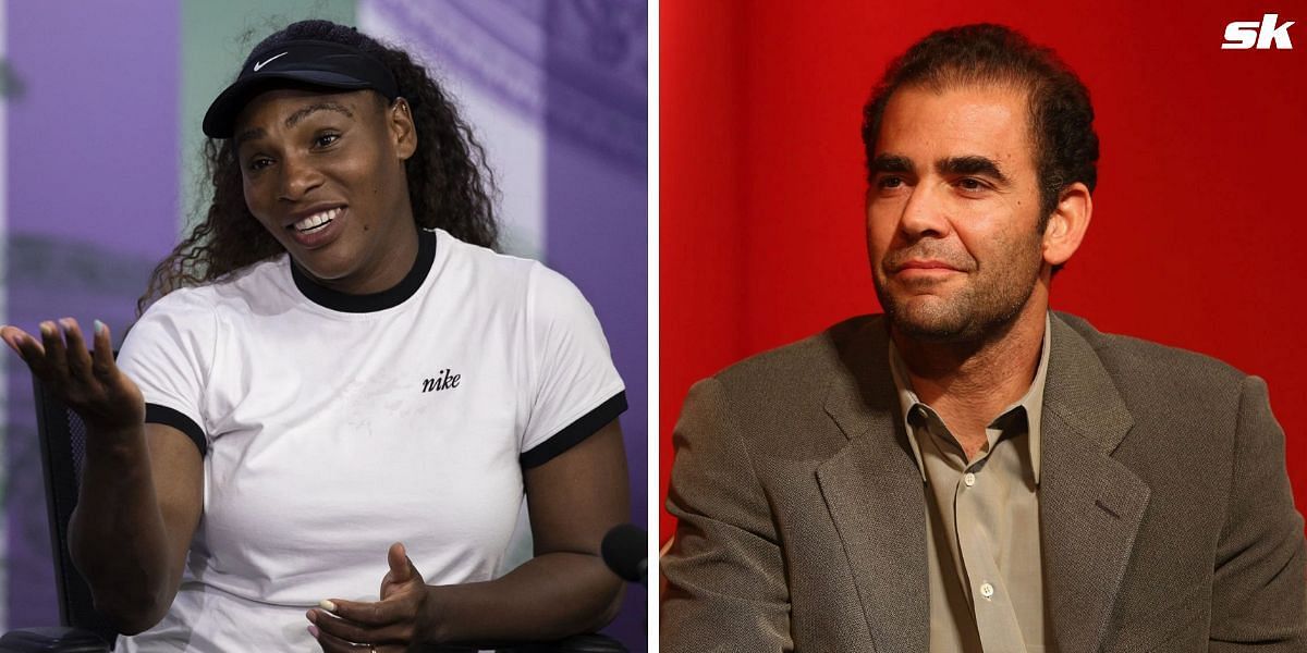 Serena Williams (L) and Pete Sampras (R)