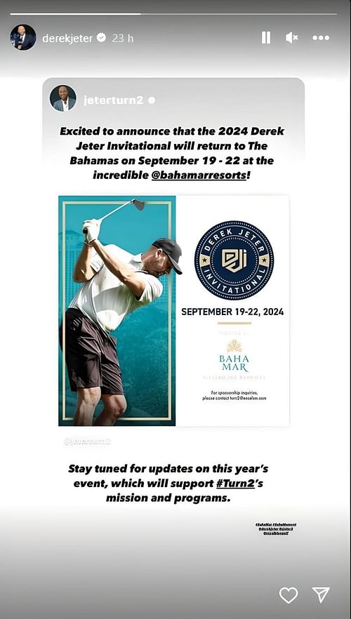 Jeter unveils grand return to the Bahamas to support his nonprofit organization’s new mission