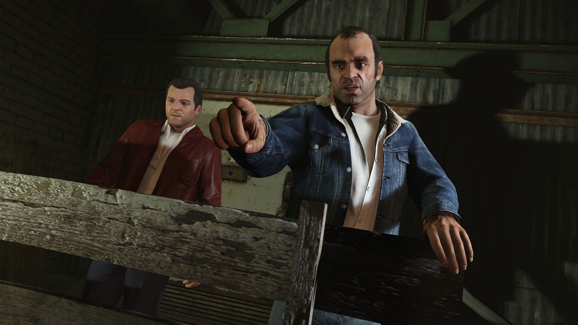 Michael with Trevor in Grand Theft Auto 5 (Image via Rockstar Games)