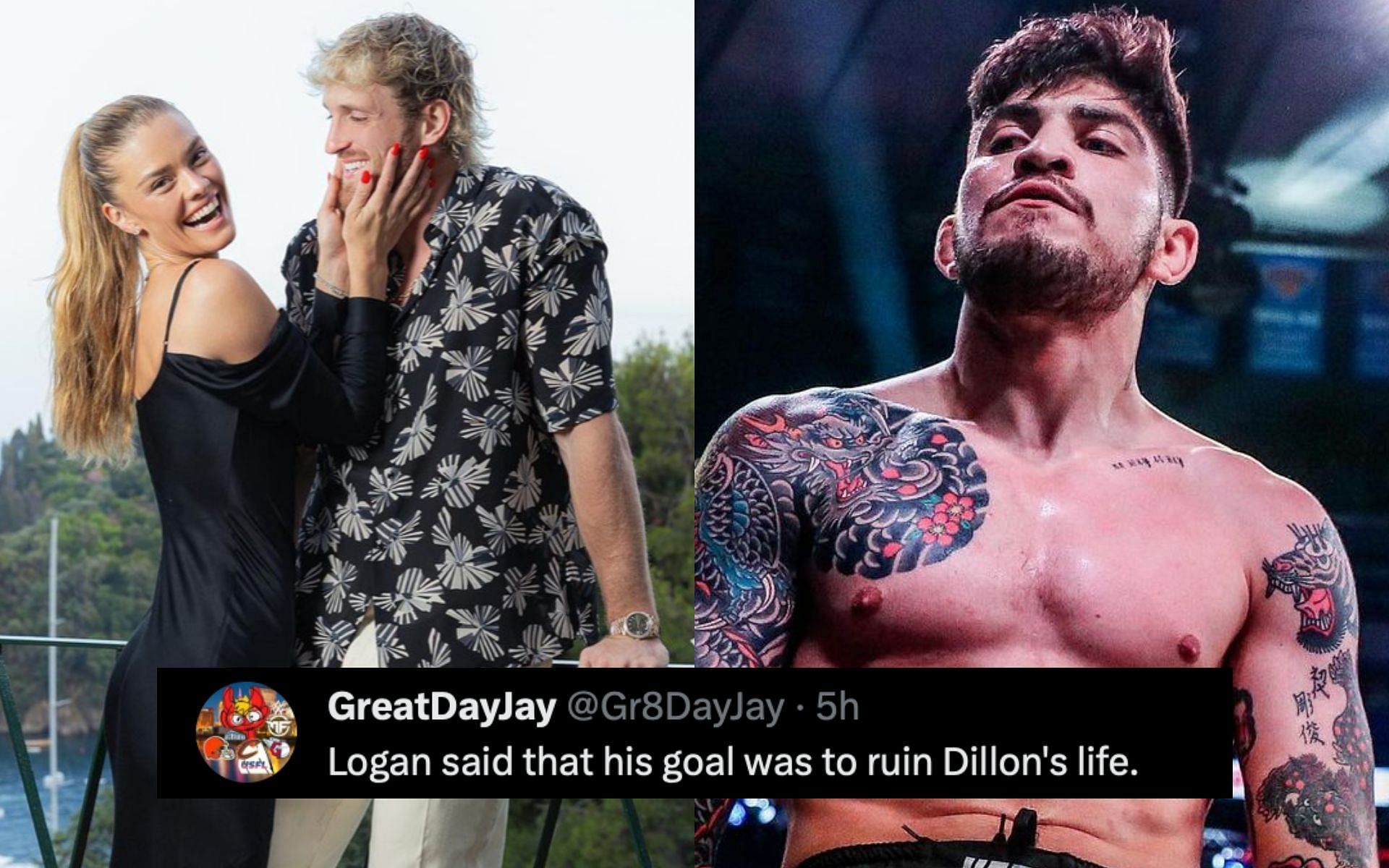 Dillon Danis [right] sued by Logan Paul