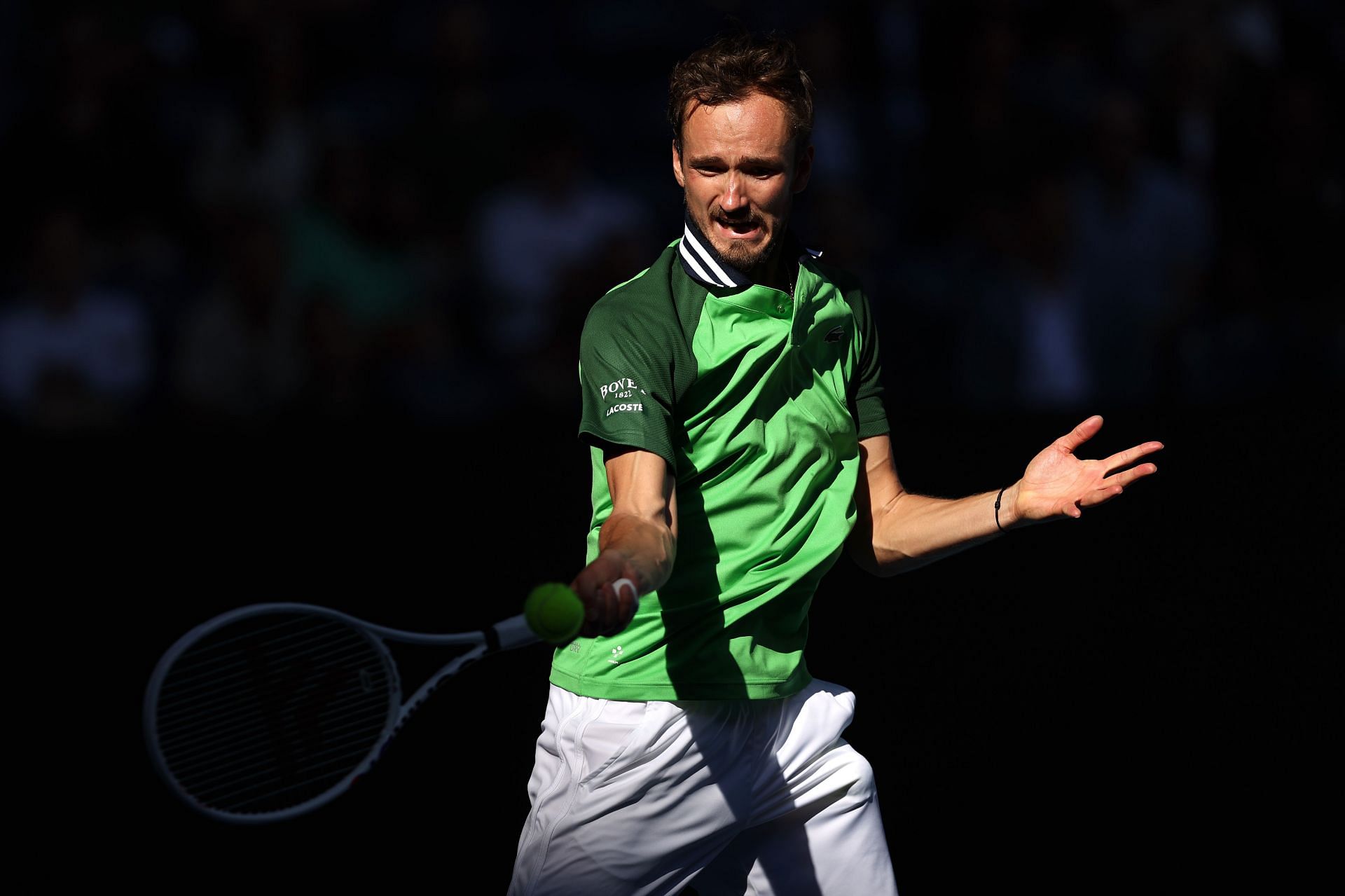 Daniil Medvedev in action at the 2024 Australian Open