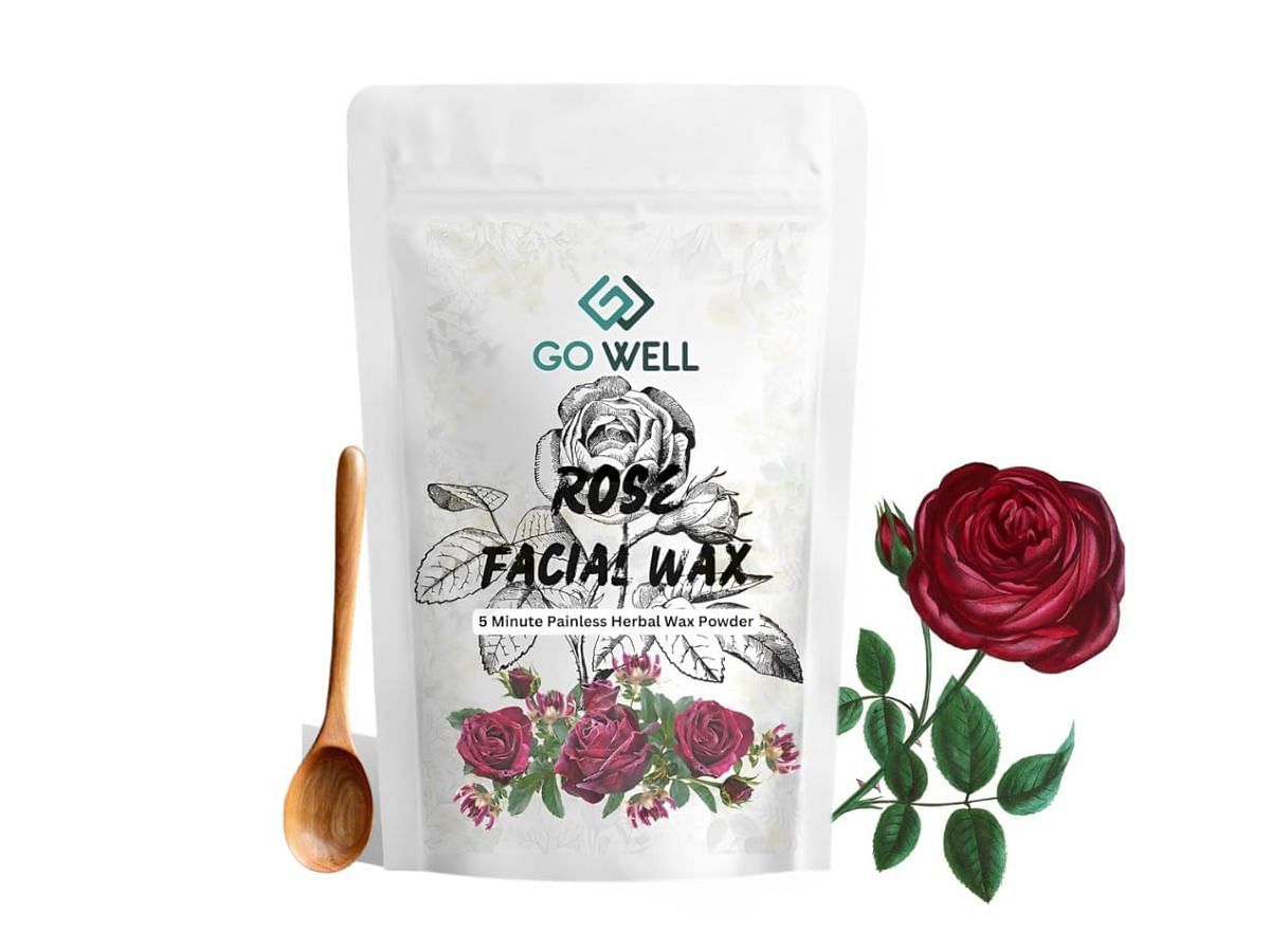 Go Well Rose Power Facial Wax For Hair Removal For Women (image via Amazon)