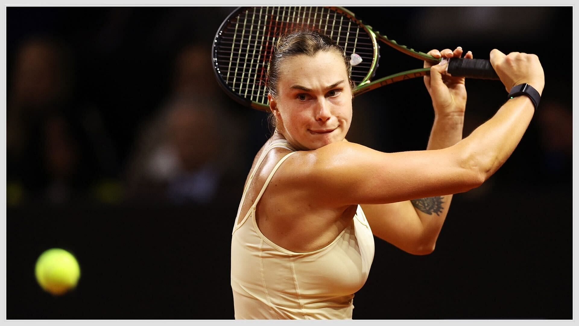 Aryna Sabalenka  being comfortable with WTA Finals