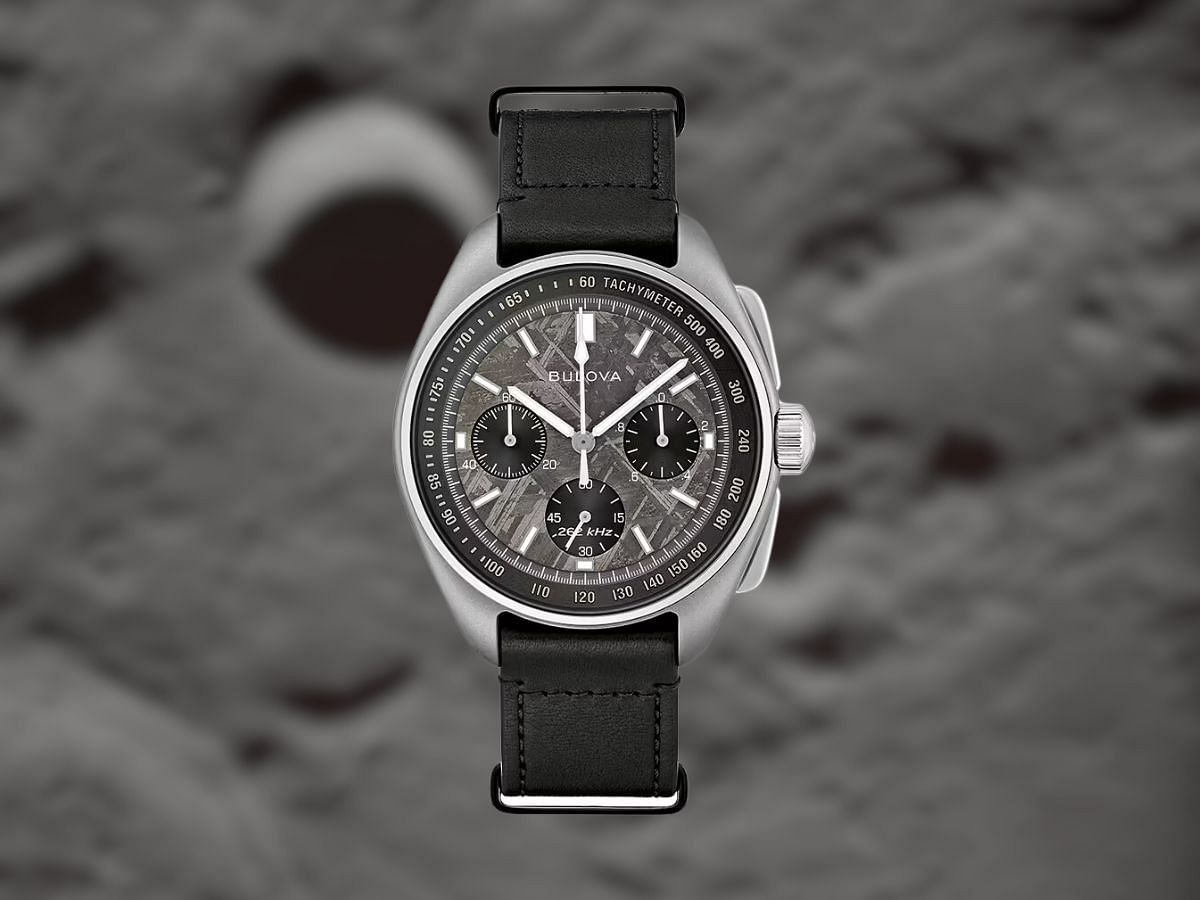 Meteorite Lunar Pilot Limited Edition watch by Bulova (Image via Bulova website)