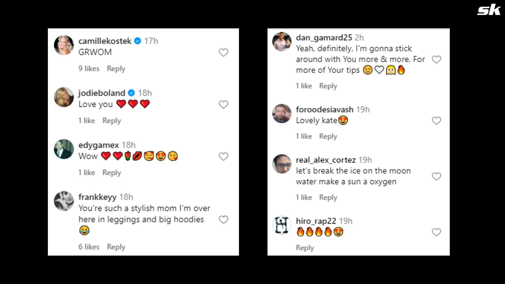 Fan Reactions on Kate&#039;s Instagram post