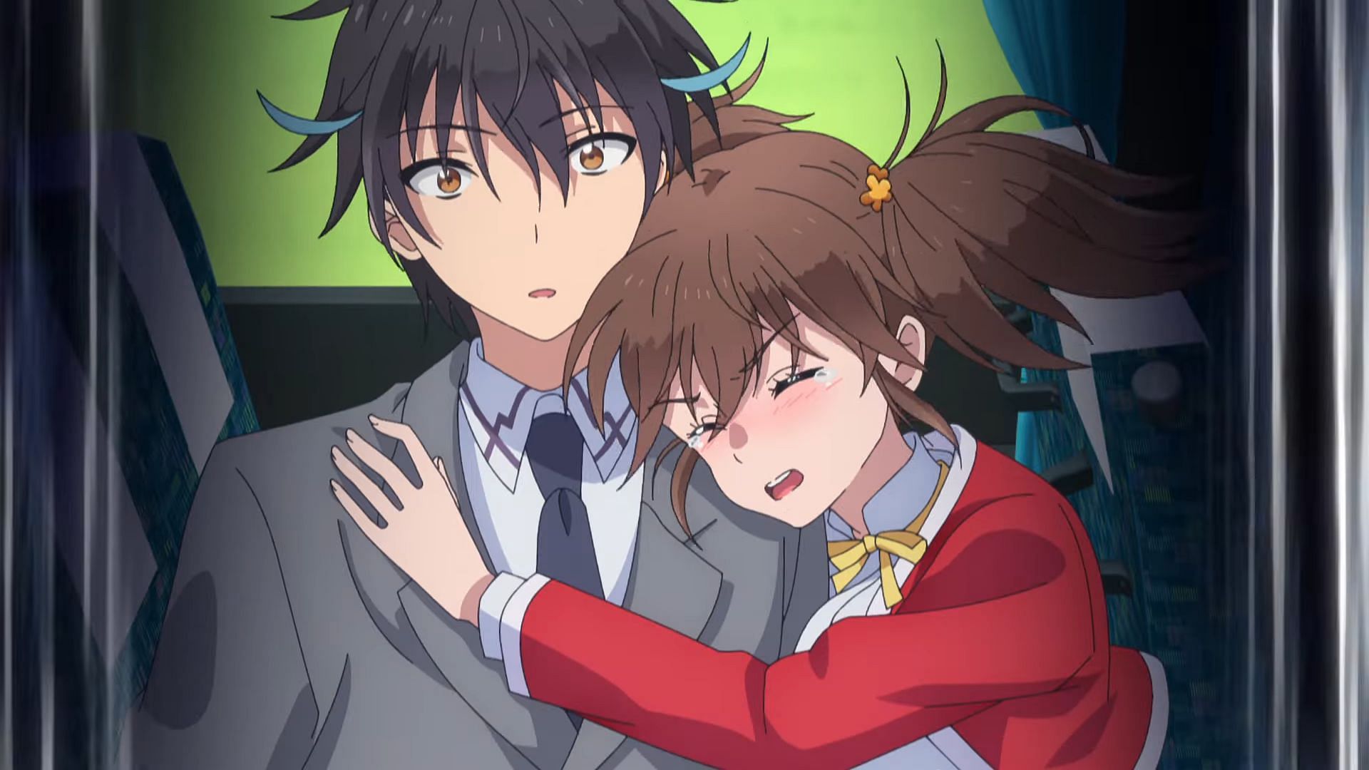 Yogiri and Tomochika as seen in My Instant Death Ability anime (image via Okuruto Noboru)