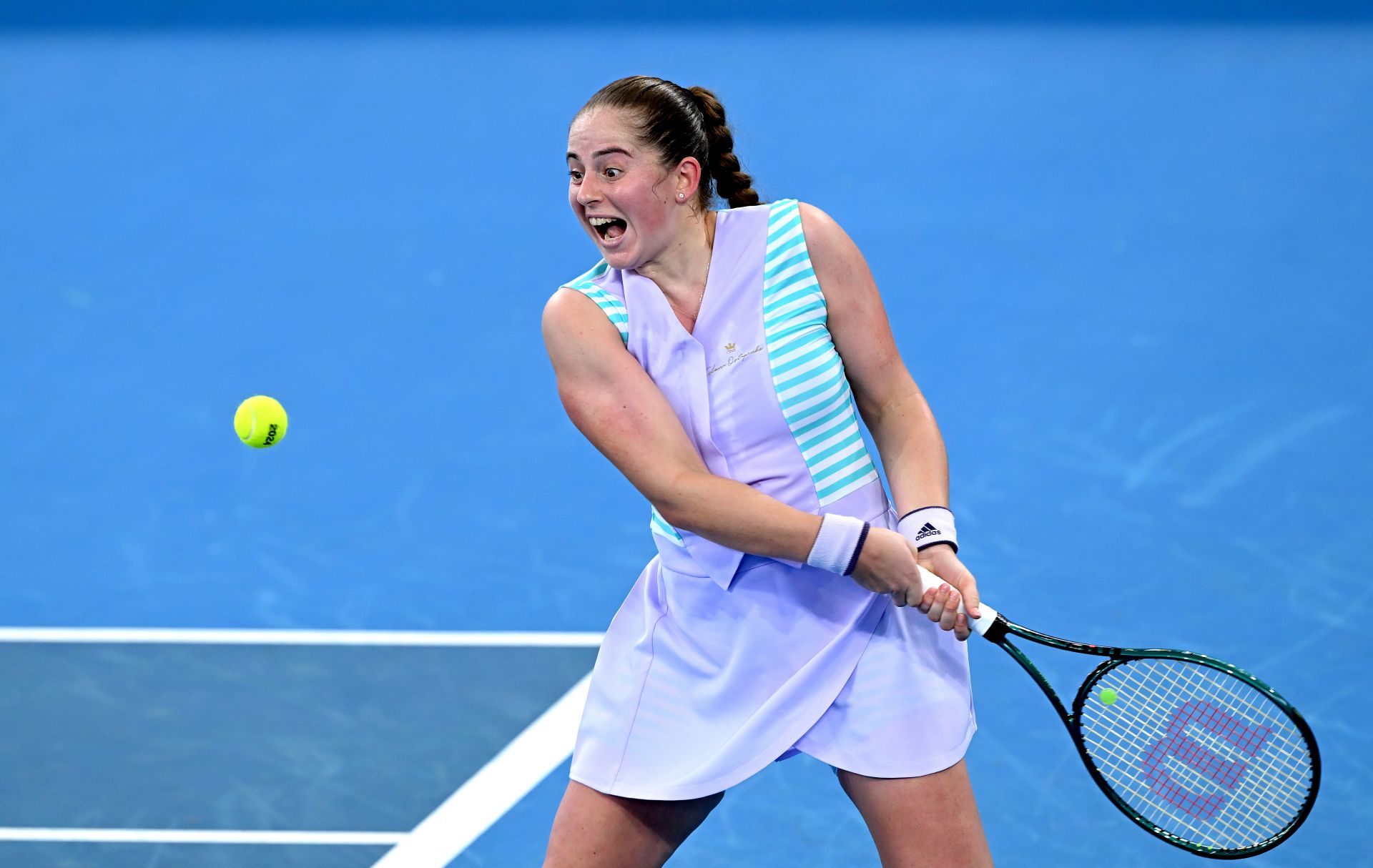 Jelena Ostapenko at the 2024 Brisbane International